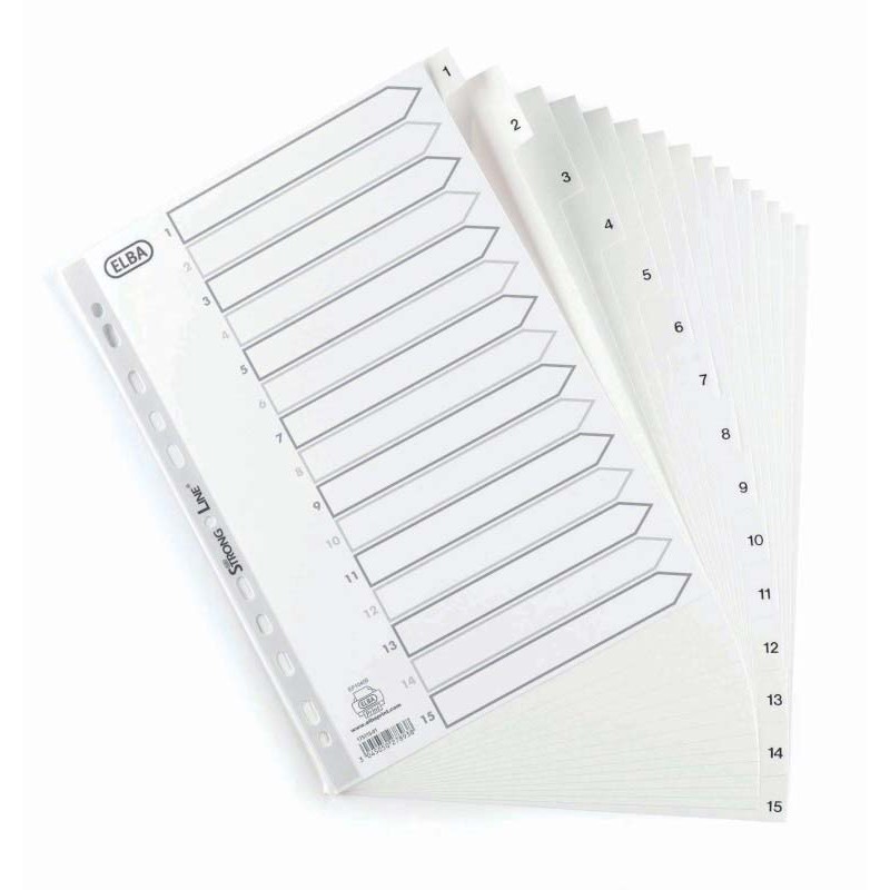 Przekładki numeryczne 1-15 PP ELBA 100204779 132746